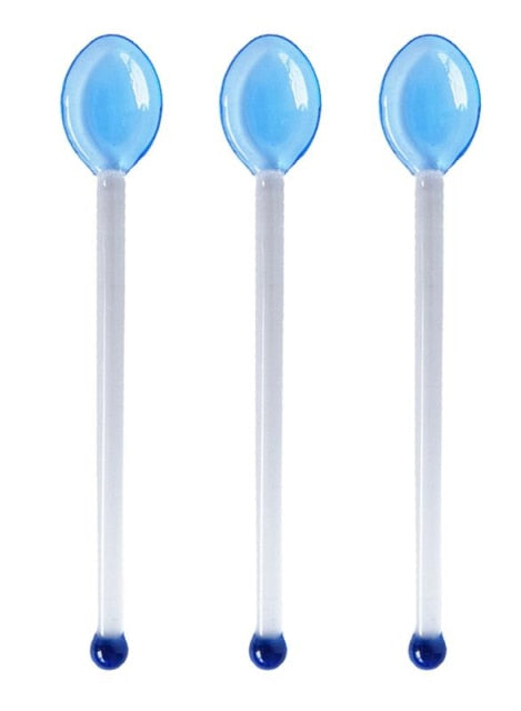 Candy Cane Glass Stirrer Set