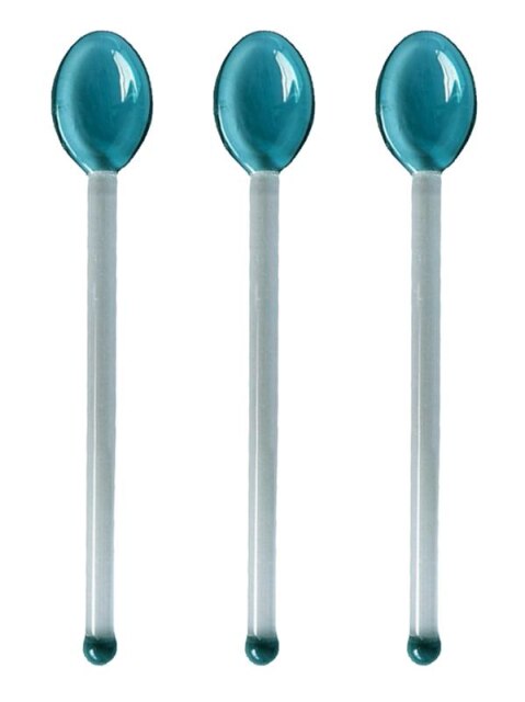 Candy Cane Glass Stirrer Set