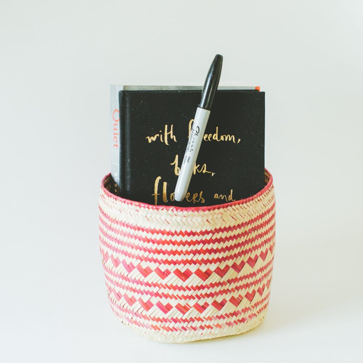 Small Tigre Handwoven Basket - Green