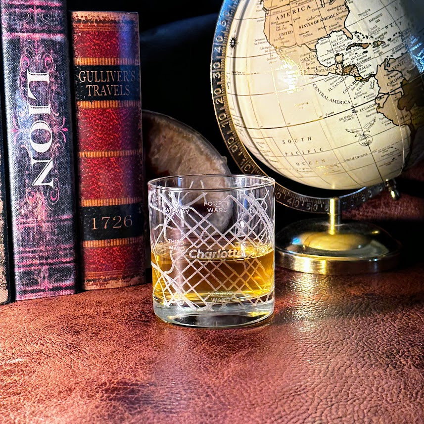 Personalized City & Hometown Maps Glasses