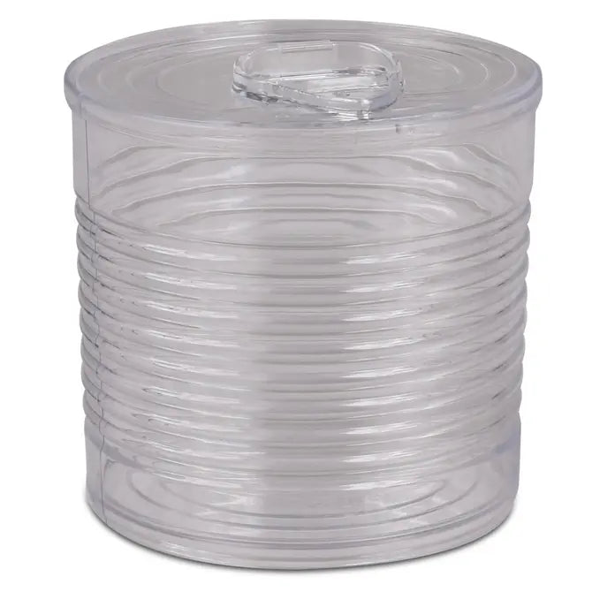 Plastic Transparent Tin Can with Lid
