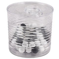 Plastic Transparent Tin Can with Lid