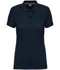 WK Designed to Work Ladies Anti-Bacterial Piqué Polo Shirt Navy